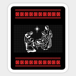 IMMANUEL CHRISTMAS UGLY SWEATER Sticker